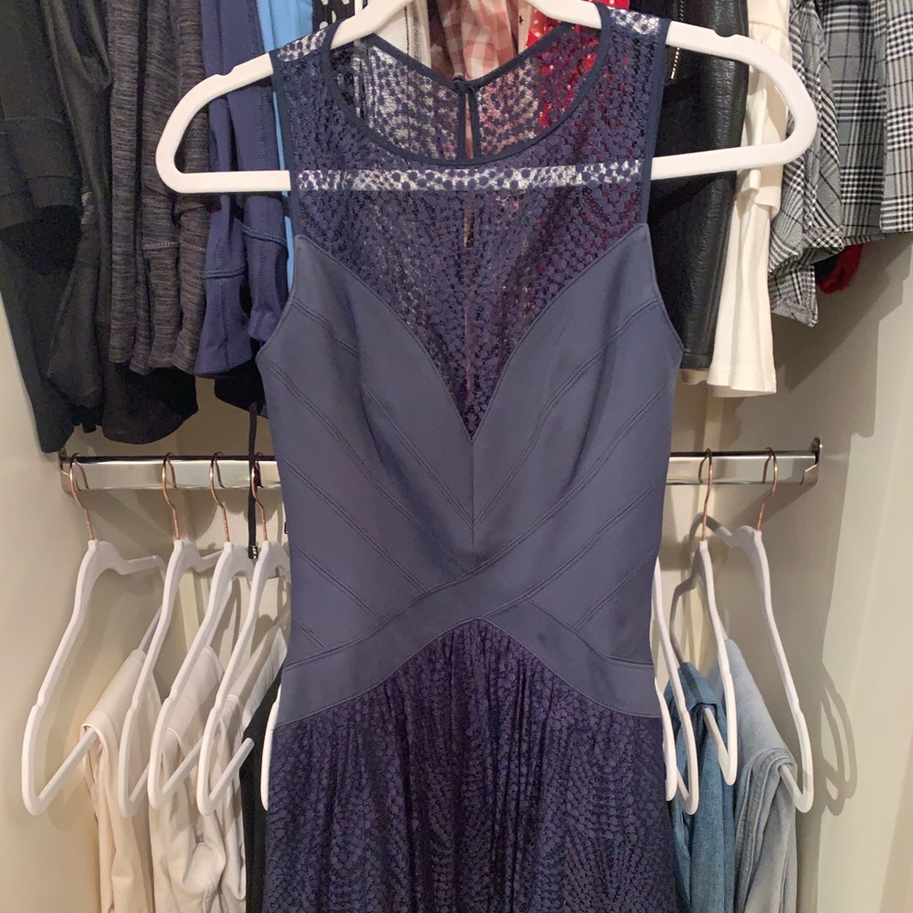 BCBG Max. Cocktail Dress with lace detailing